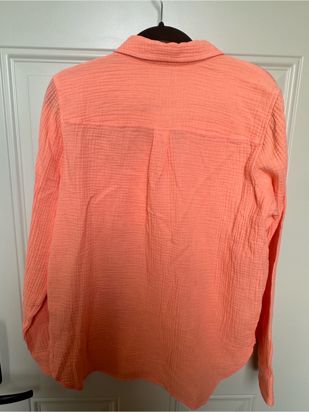 J. Crew Coral Long-Sleeve Button Front Shirt - Picture 5 of 6